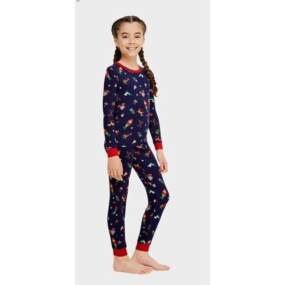 NIP MEMBERS MARK UNISEX HOLIDAY KIDS PAJAMA SET - Picture 2 of 6